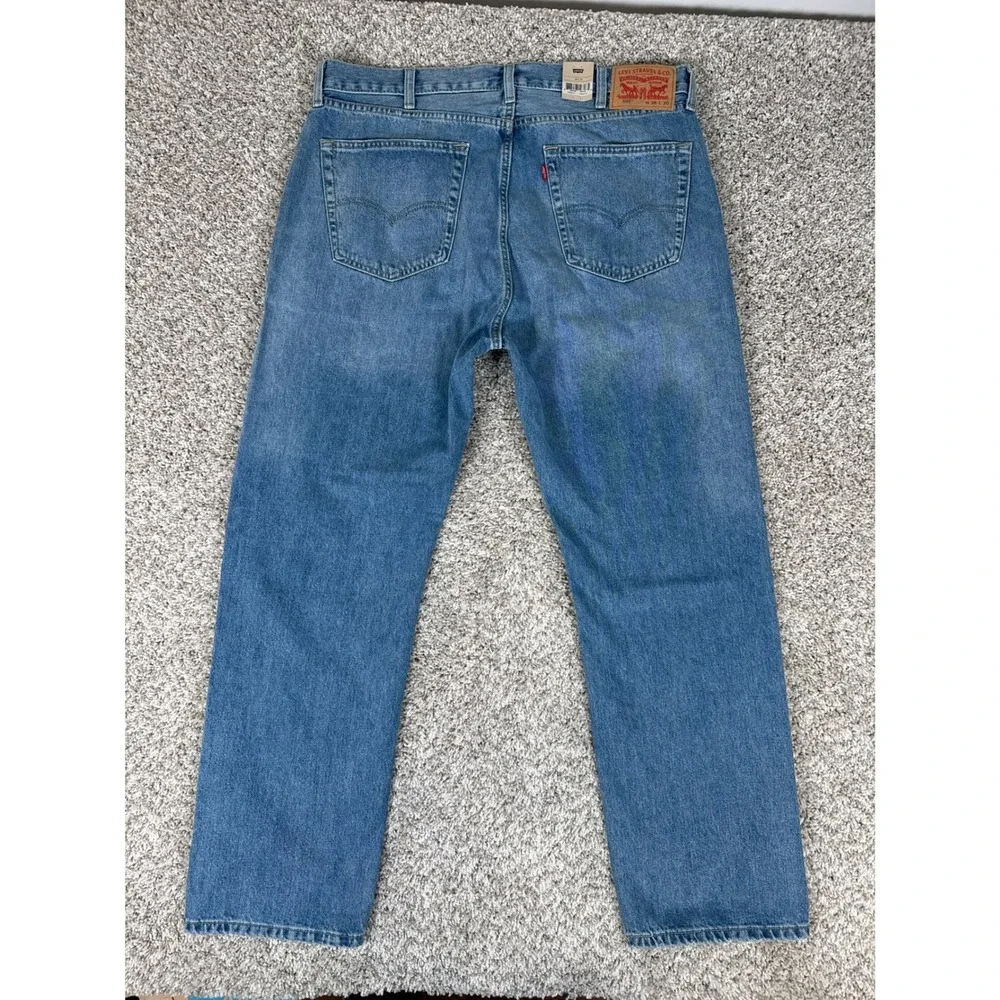 Levis‎ 505 Regular Fit Jeans Mens 38x30 Blue Medium Wash Straight Leg Denim